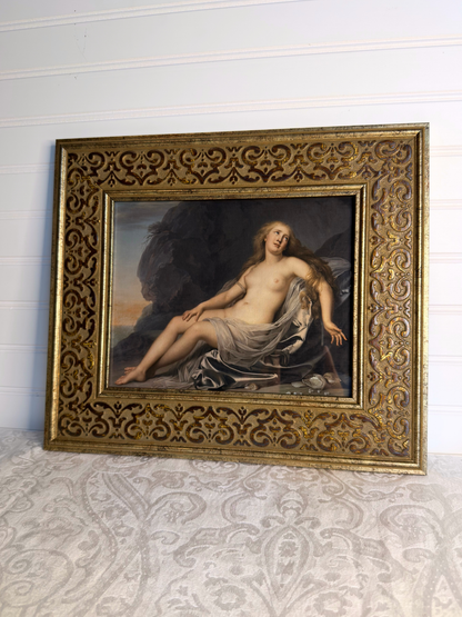 Framed Ariadne Lying By The Shore Print