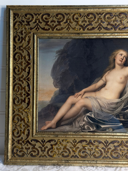Framed Ariadne Lying By The Shore Print