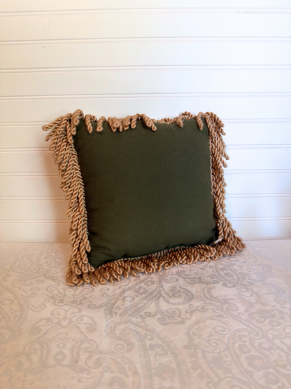 Dusty Blue Velvet Throw Pillow