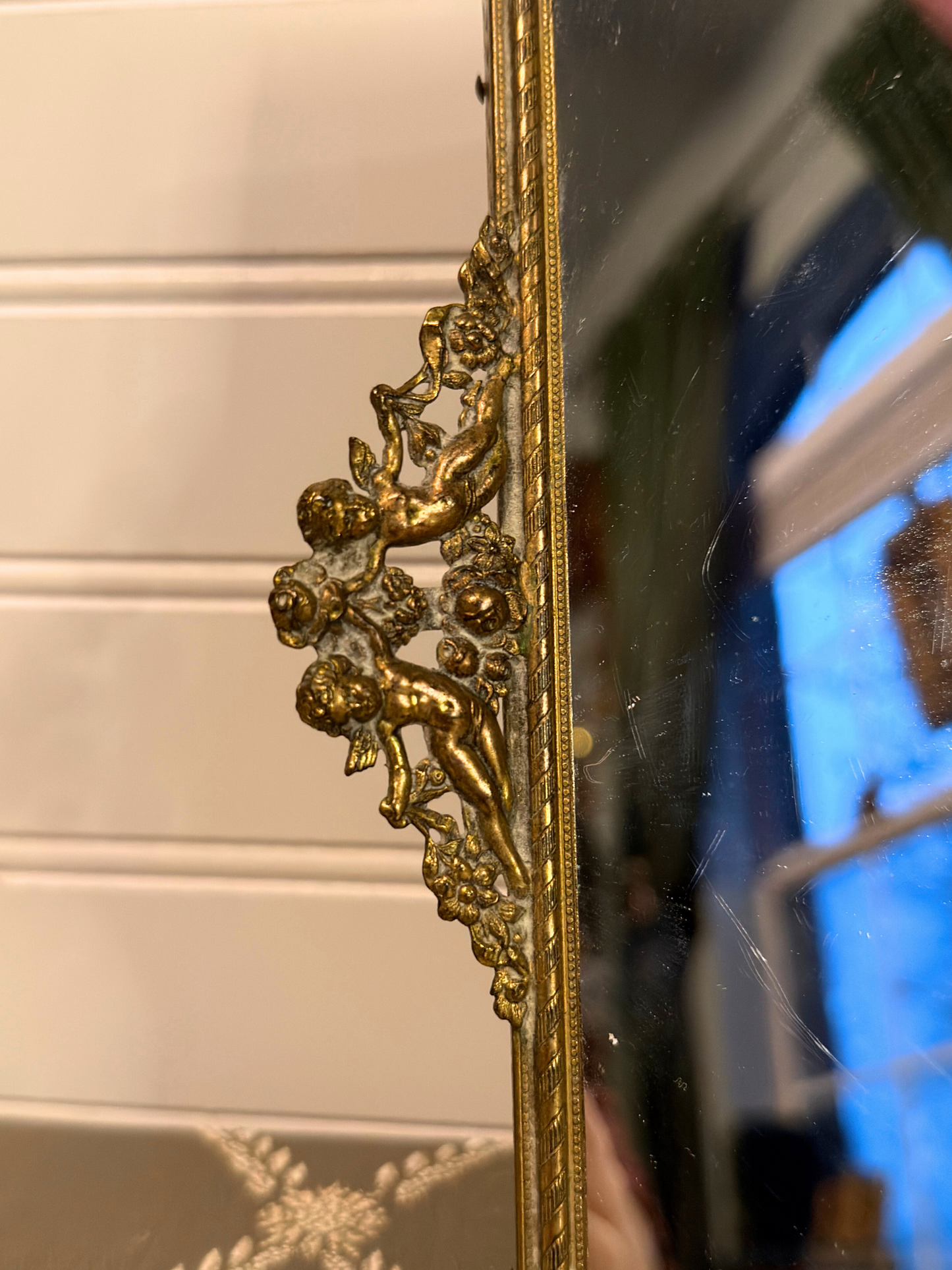 Ormolu Cherub Vanity Mirror Tray