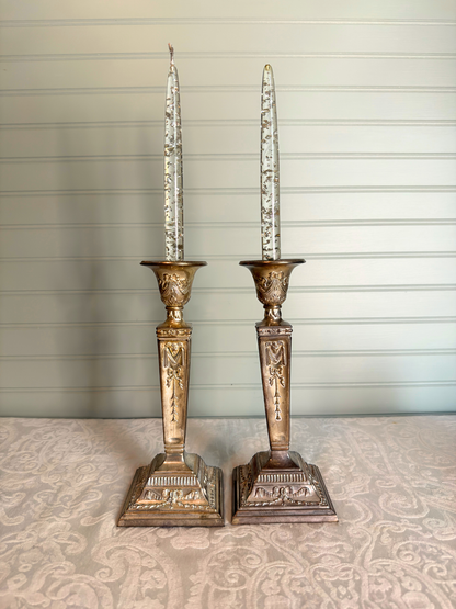 Silver Plated Candle Holders