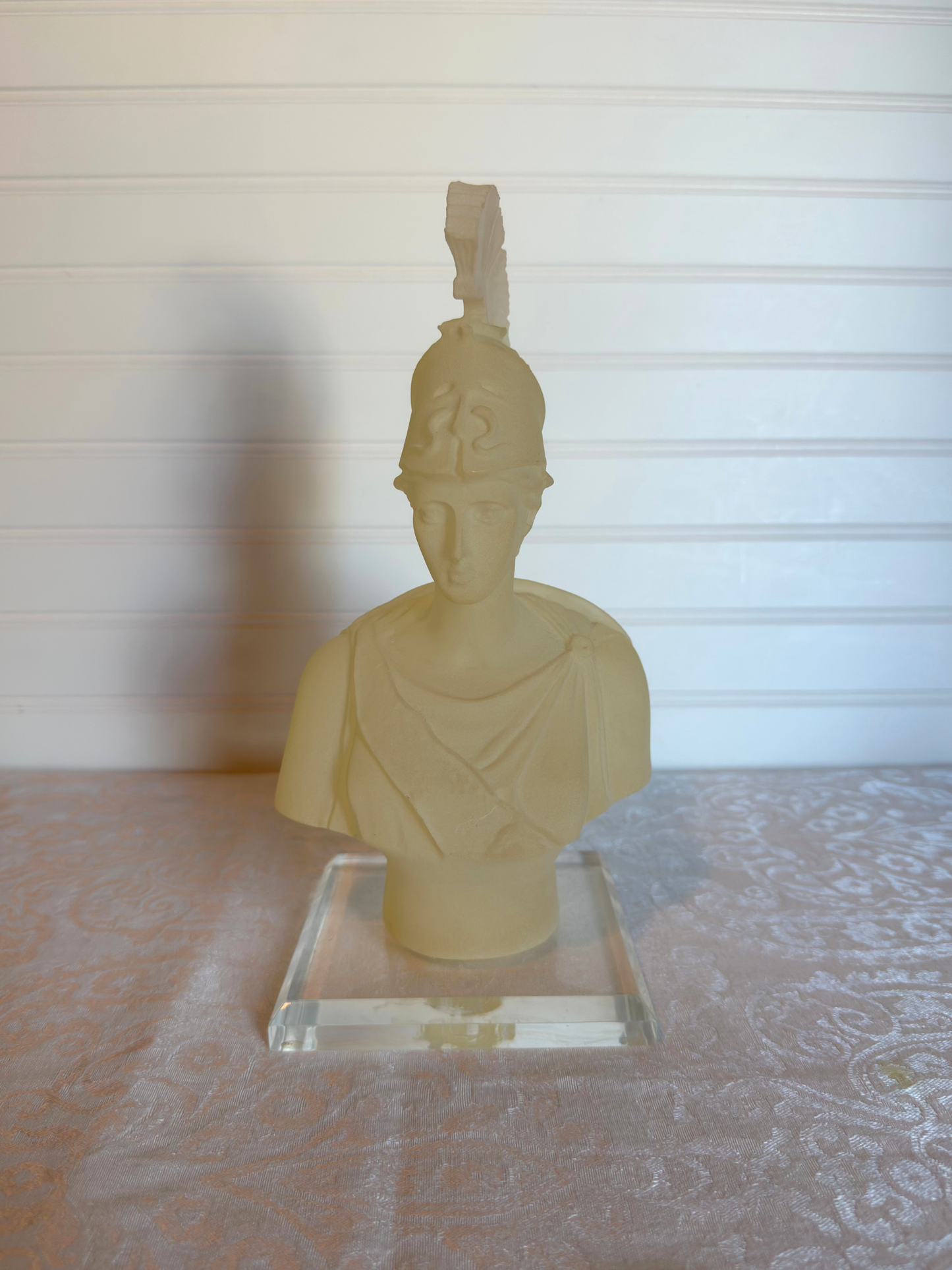Frosted Lucite Athena Bust