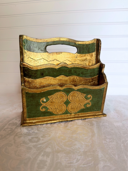 Italian Florentine Letter Holder