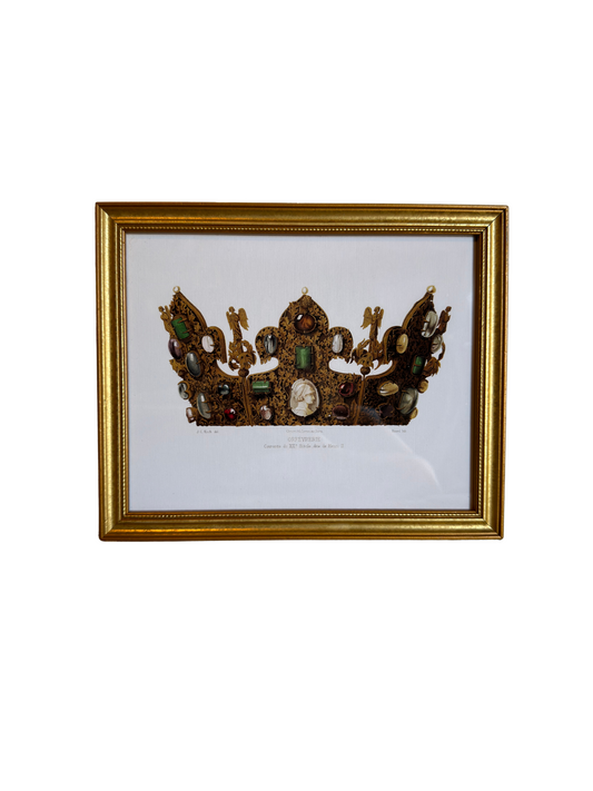 Framed Crown Giclee Print