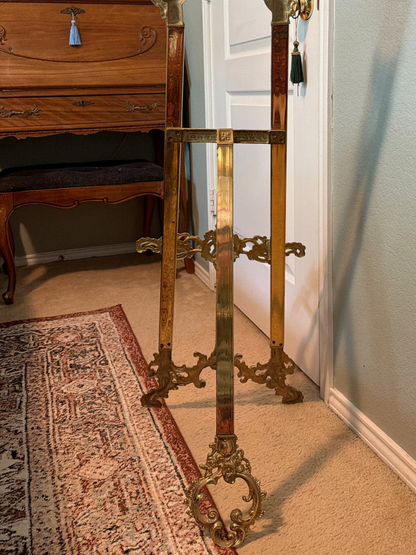 Large Floor Brass Easel