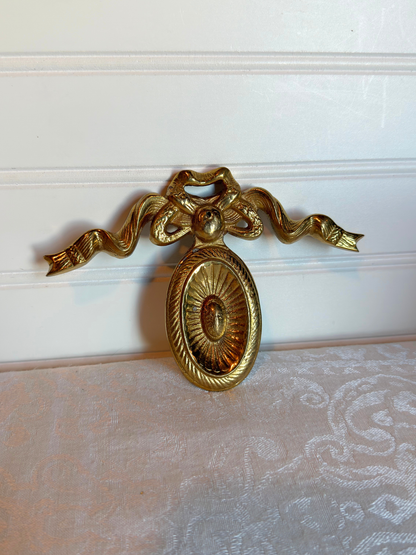 French Brass Medallion Appliques