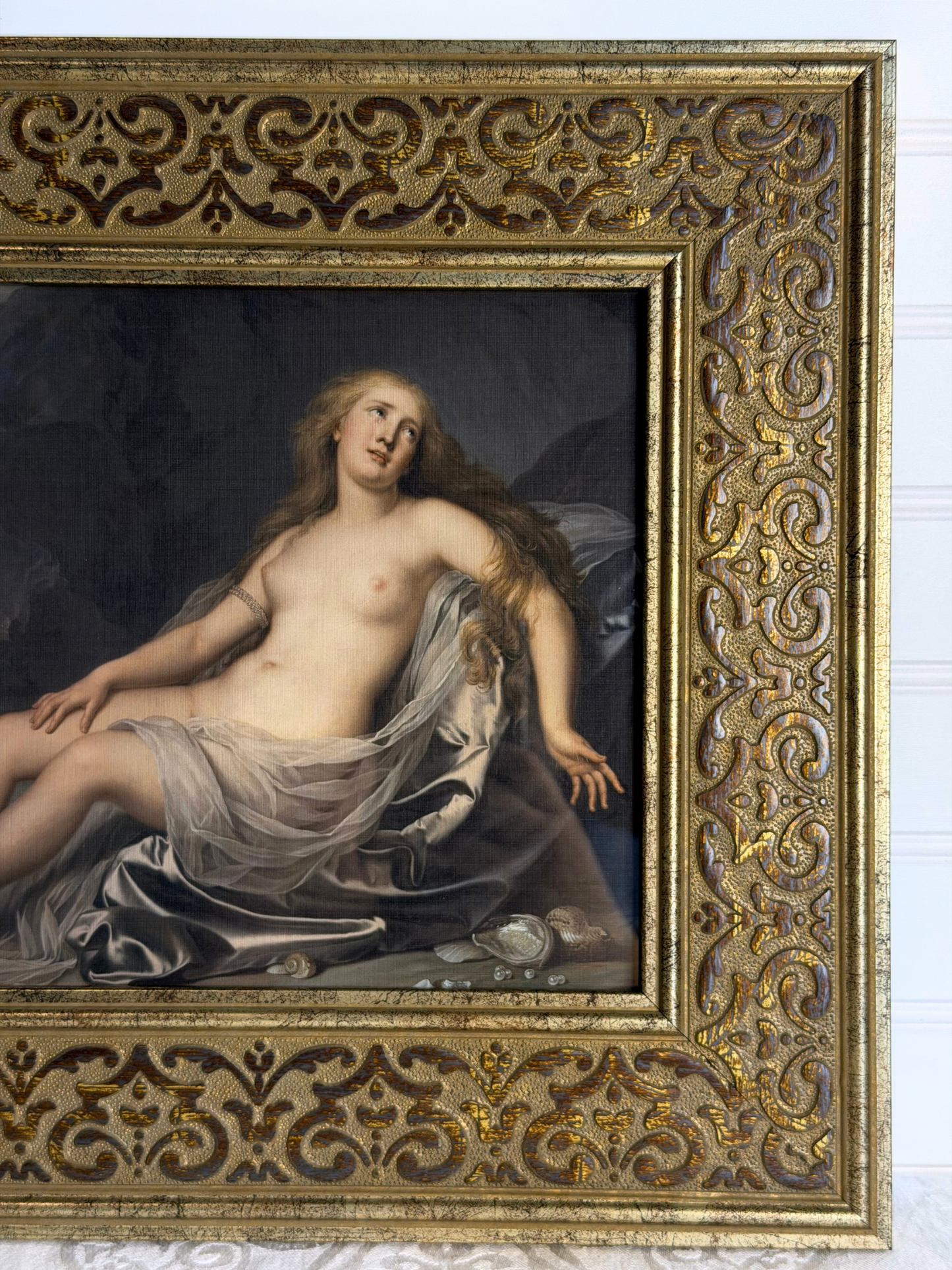 Framed Ariadne Lying By The Shore Print