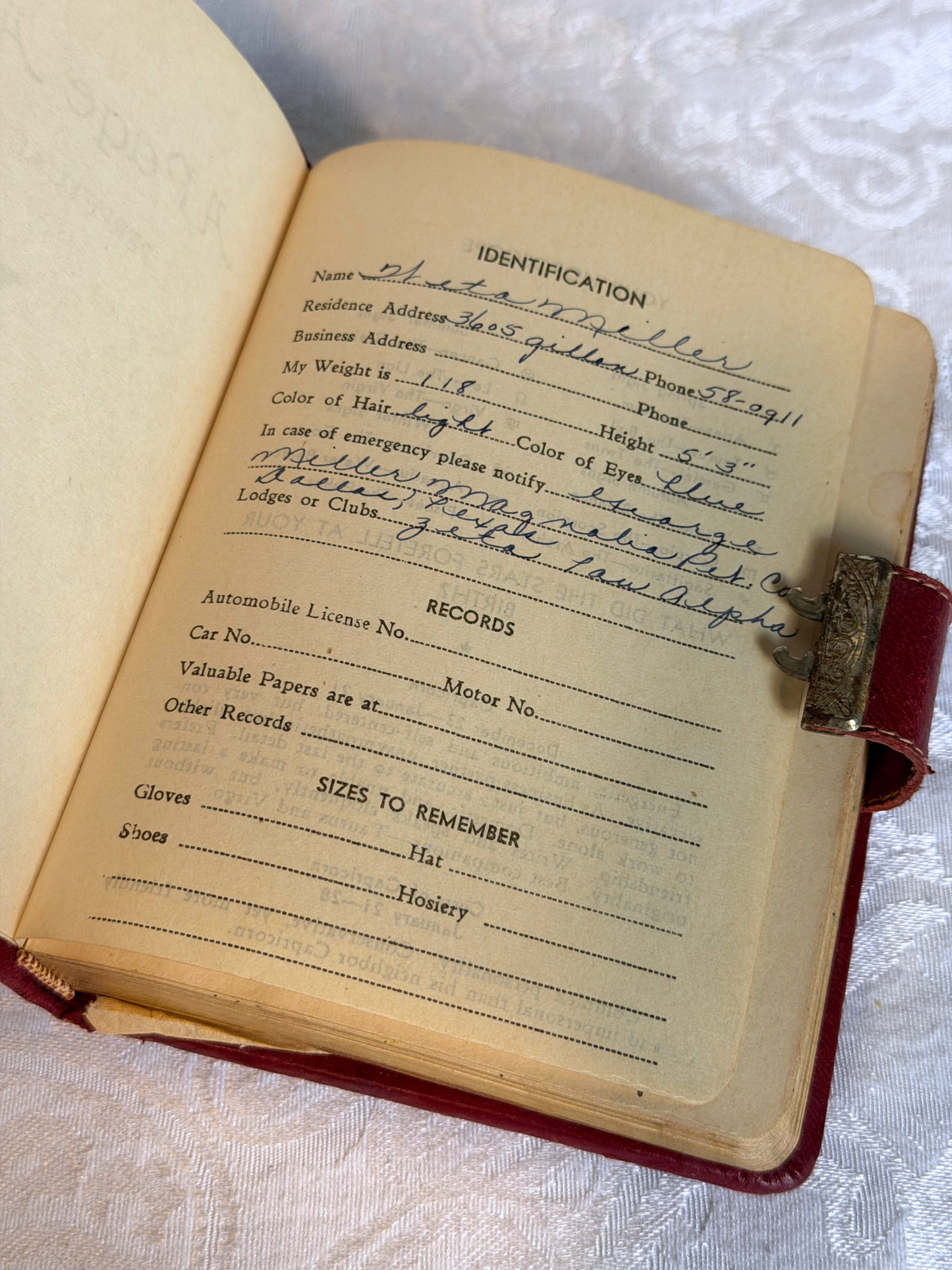 Pair of Late 1930's Diaries