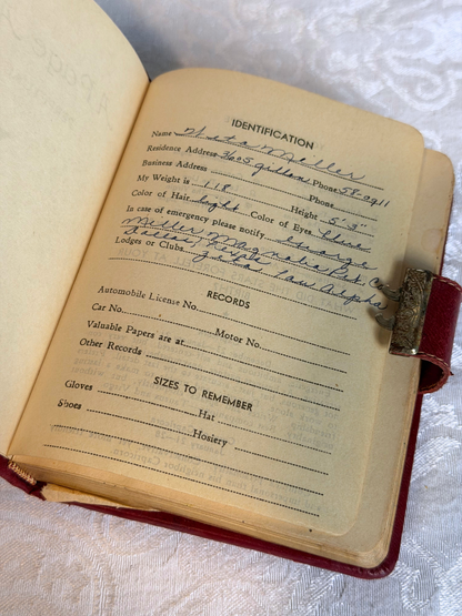 Pair of Late 1930's Diaries