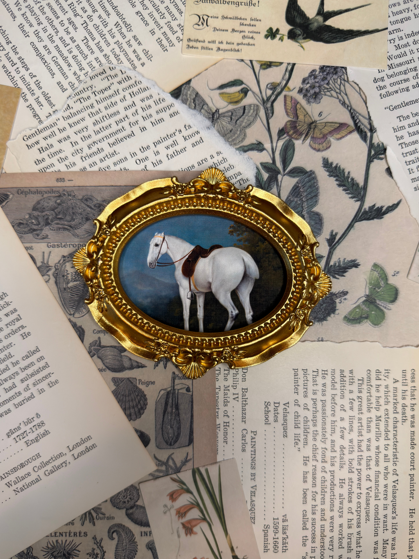 Small White Horse Magnet