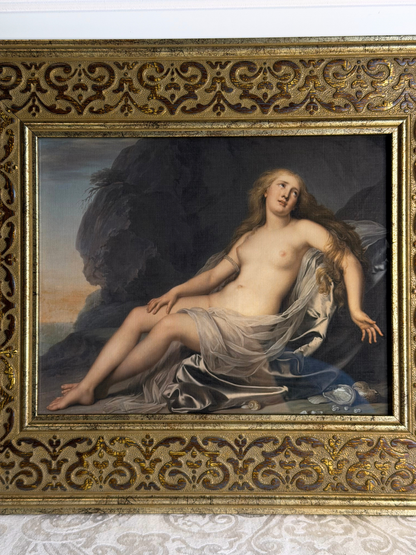Framed Ariadne Lying By The Shore Print