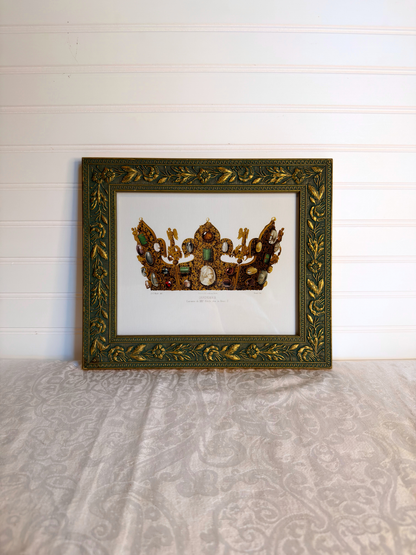 Framed Crown Print