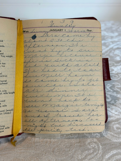 Pair of Late 1930's Diaries