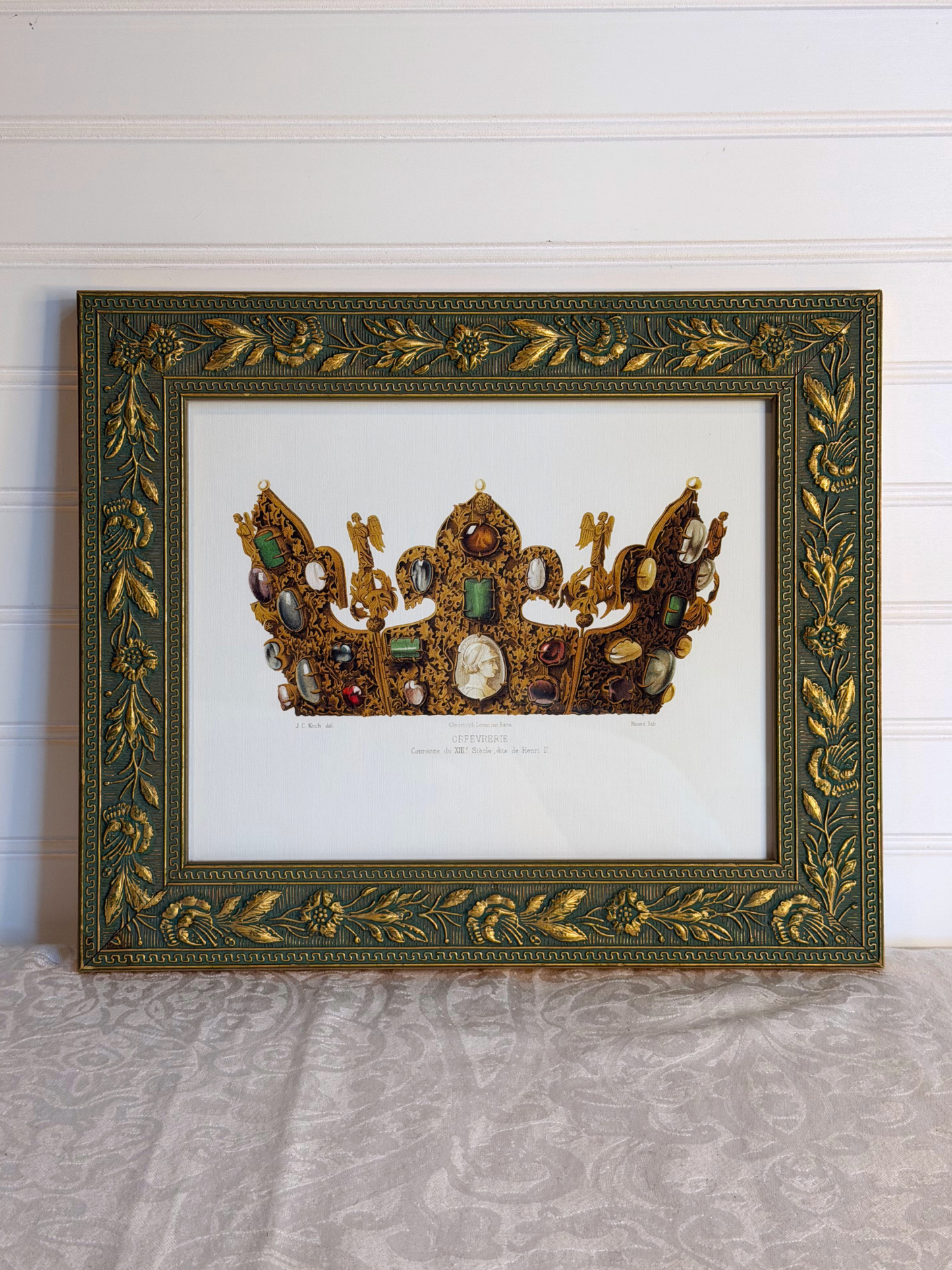 Framed Crown Print