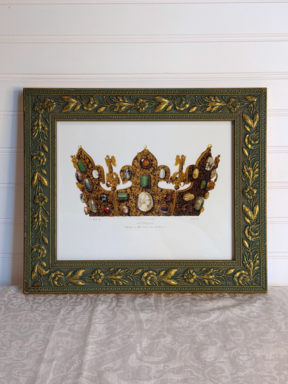 Framed Crown Print