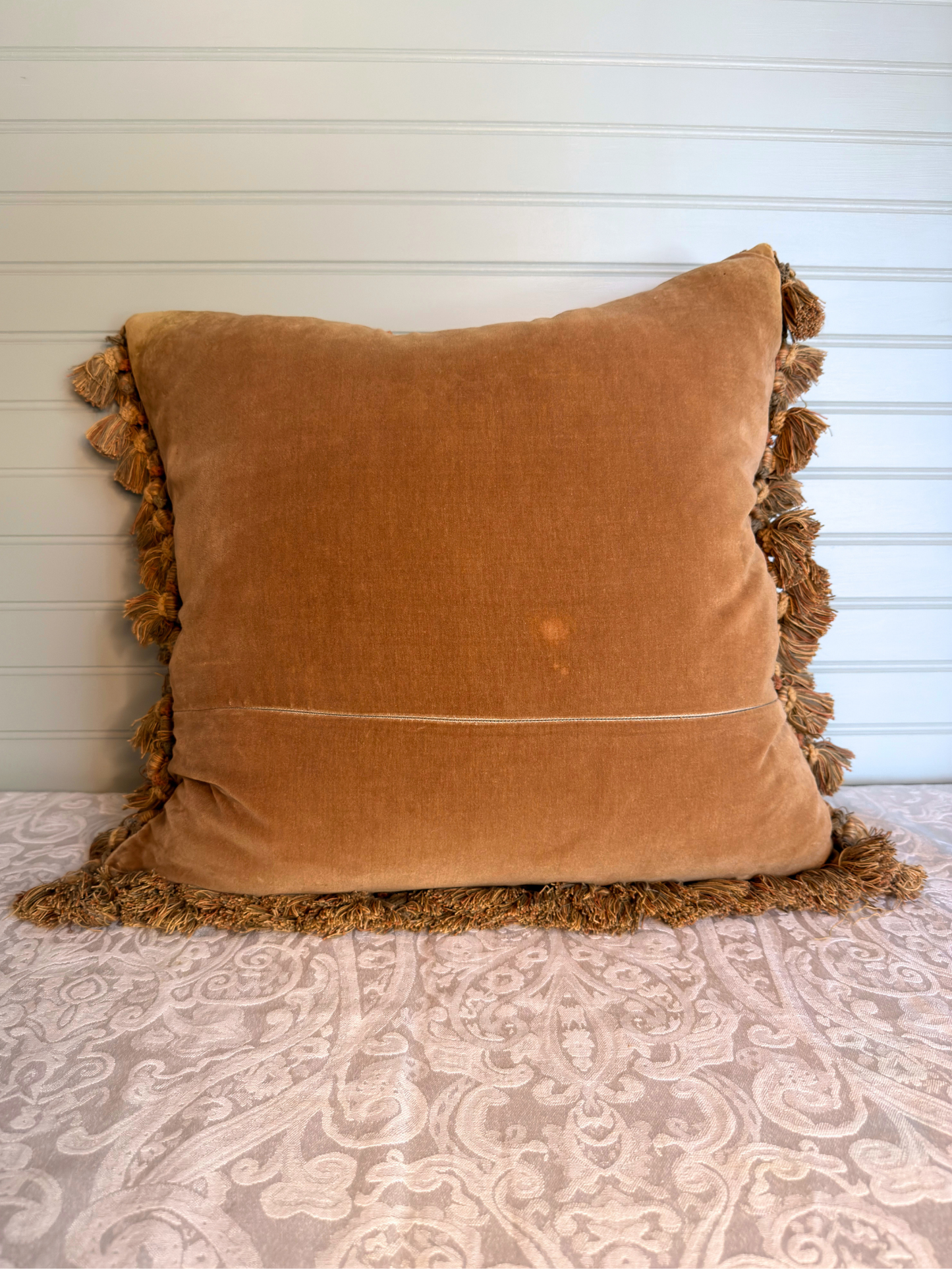 Cat Needlepoint Throw Pillow