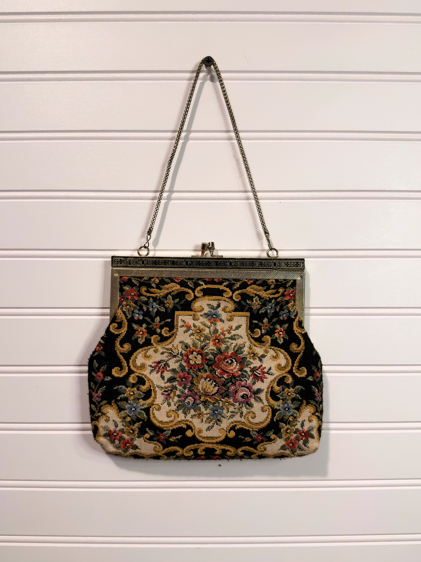 Floral Tapestry Purse