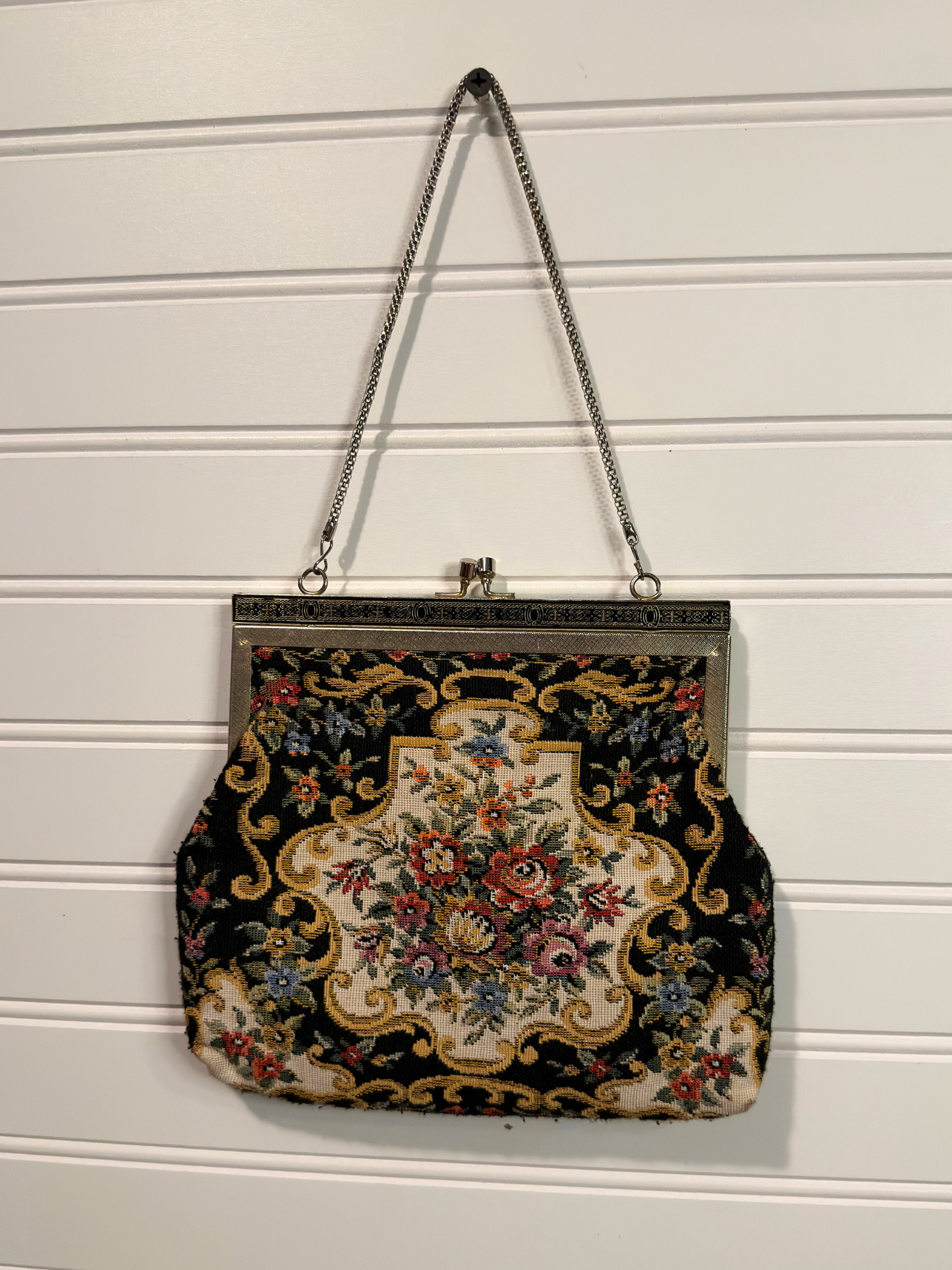Floral Tapestry Purse