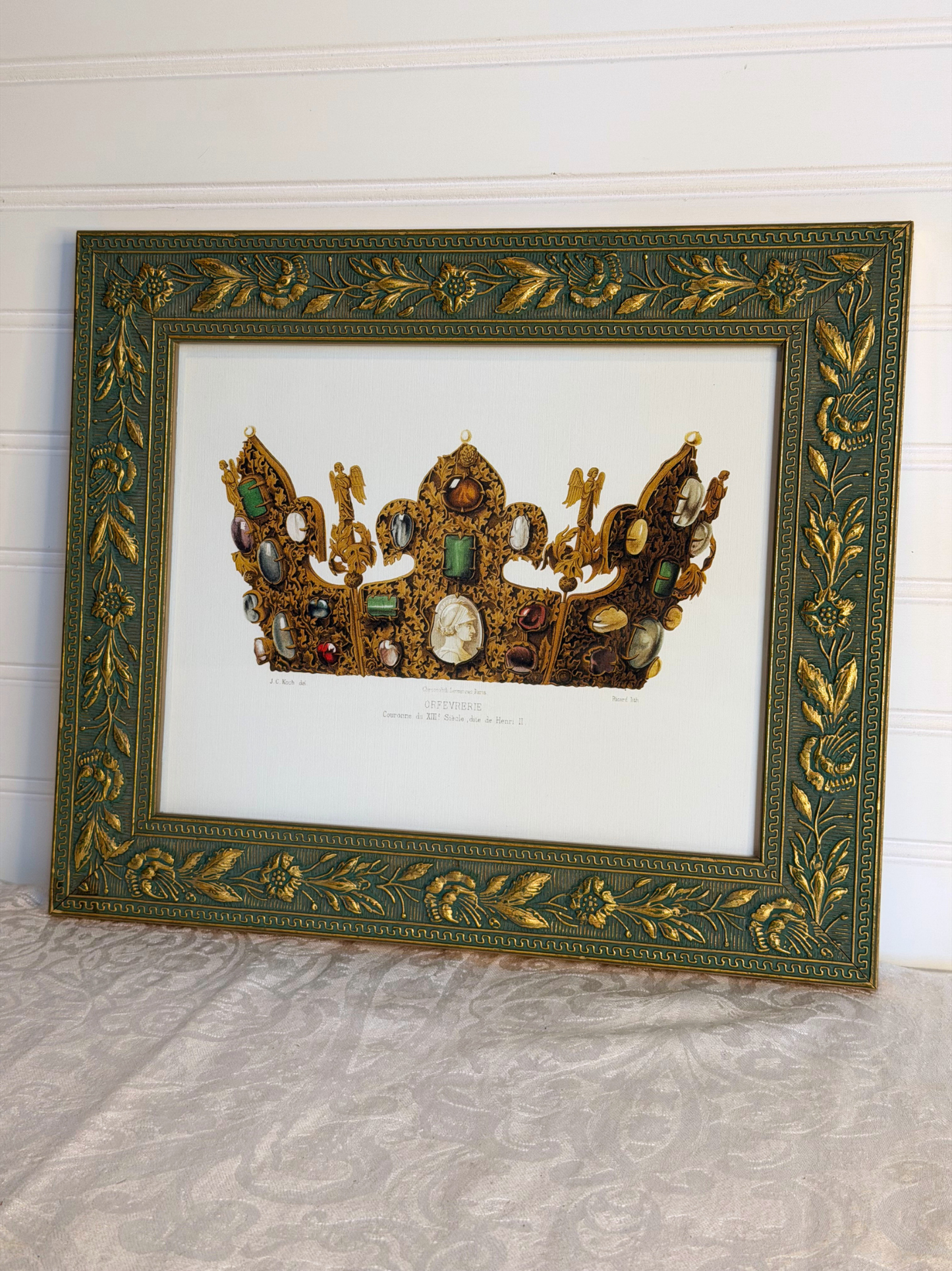 Framed Crown Print