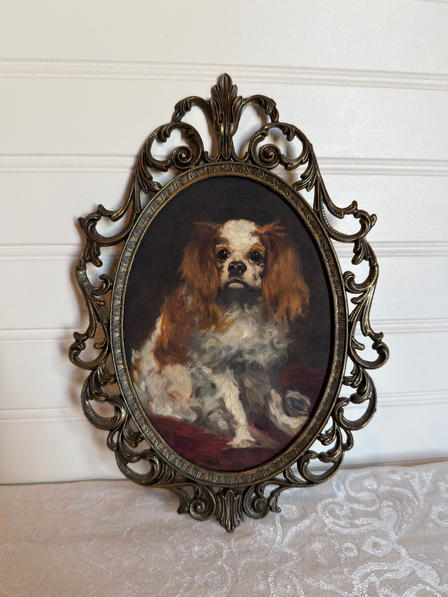 Framed King Charles Spaniel Print