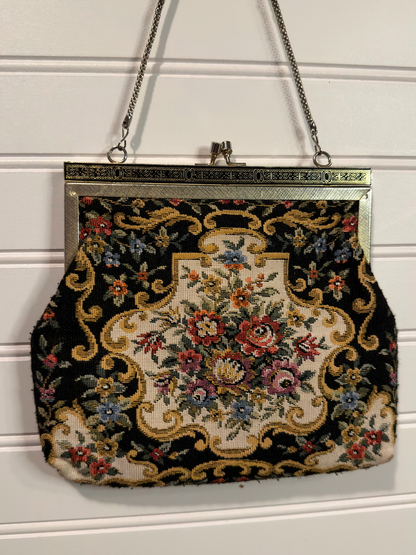 Floral Tapestry Purse