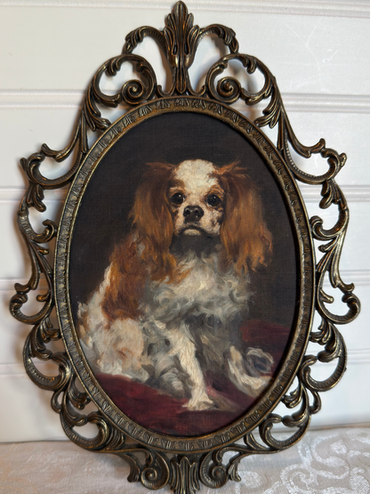 Framed King Charles Spaniel Print
