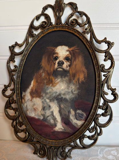 Framed King Charles Spaniel Print