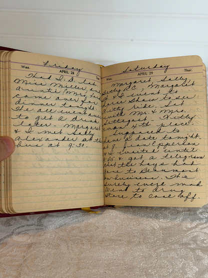 Pair of Late 1930's Diaries