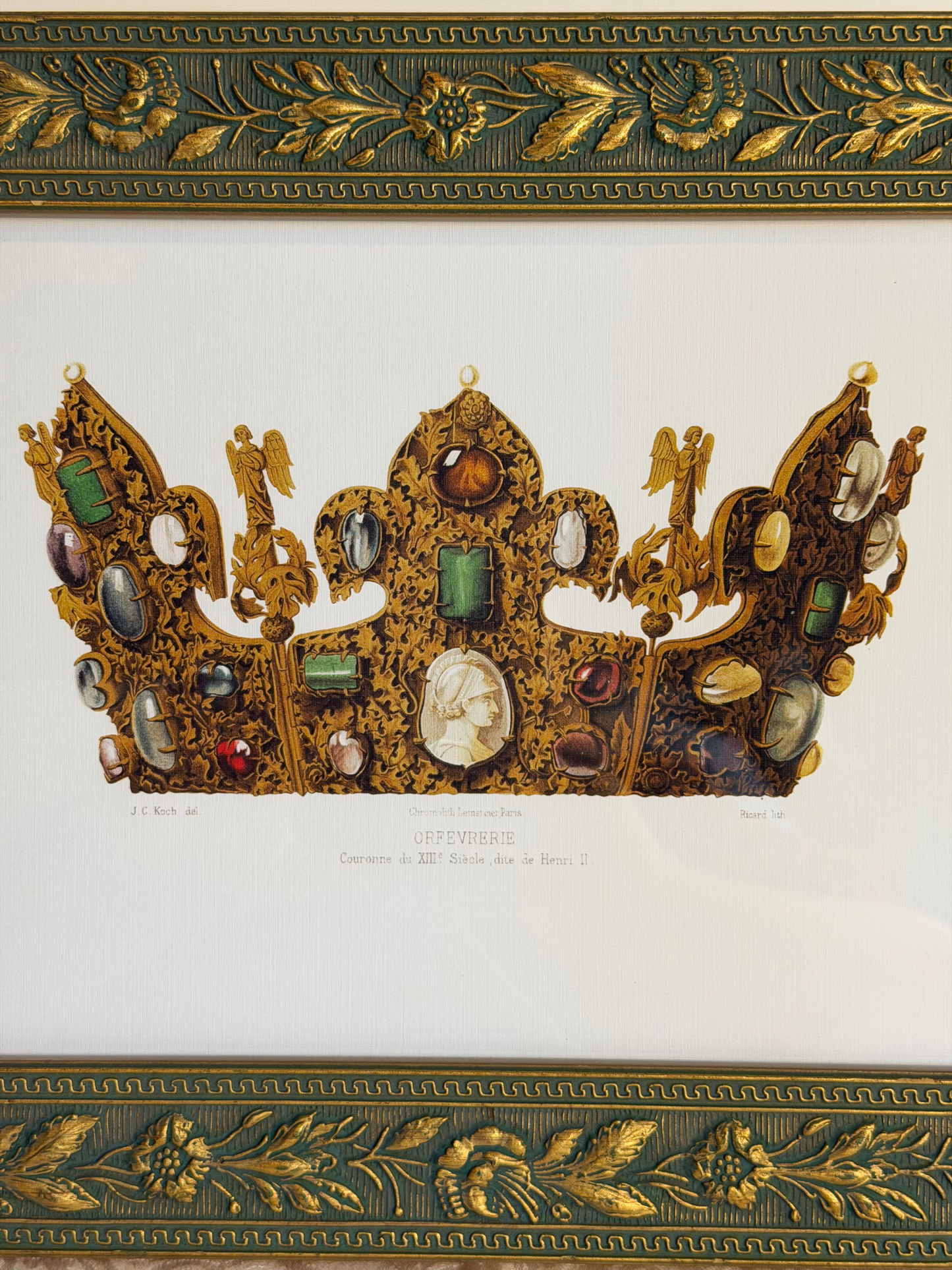 Framed Crown Print