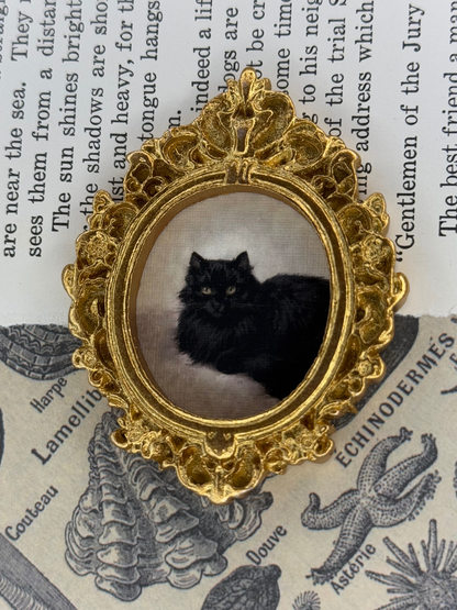 Mini Black Cat Magnet #4