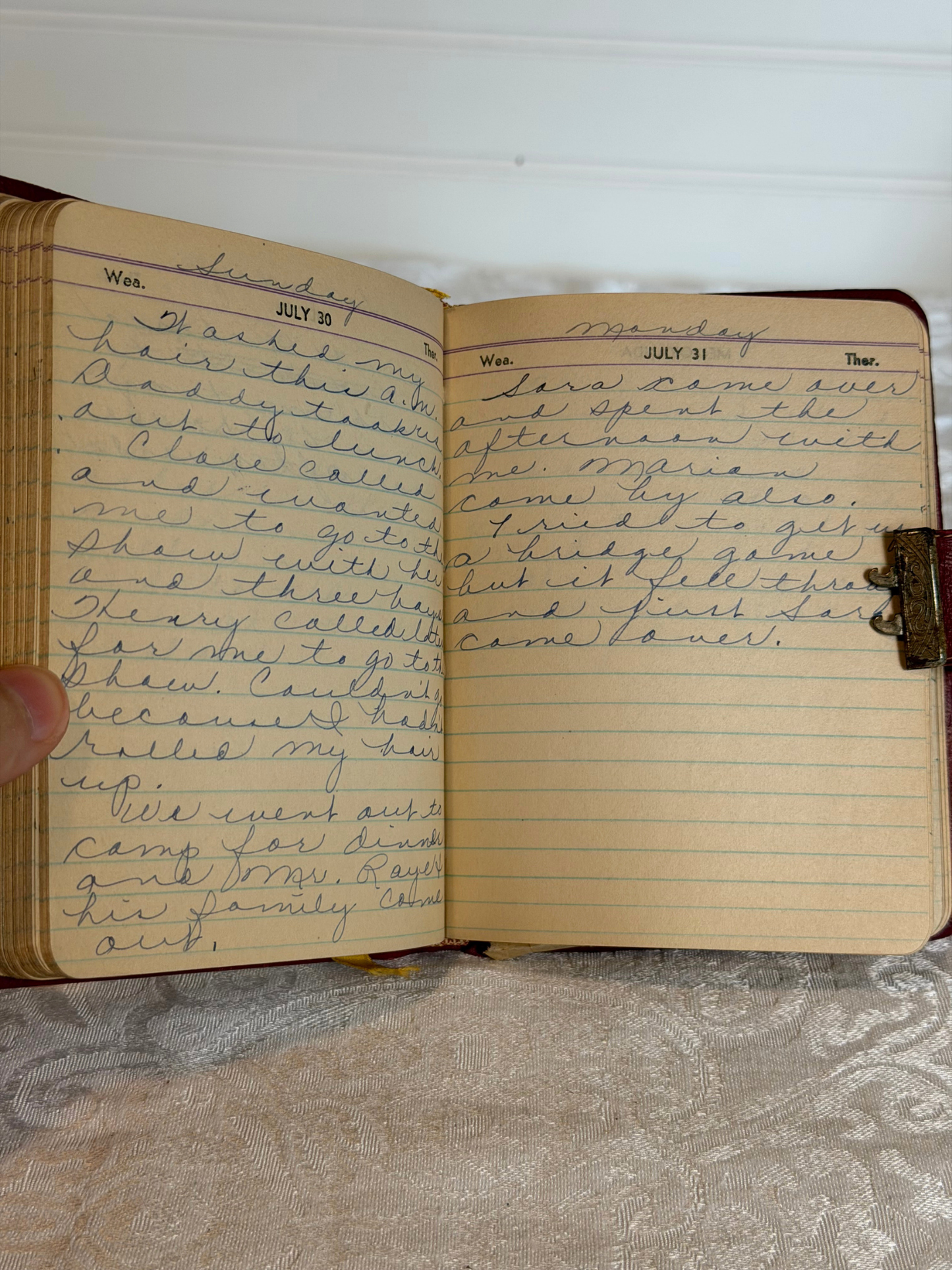 Pair of Late 1930's Diaries