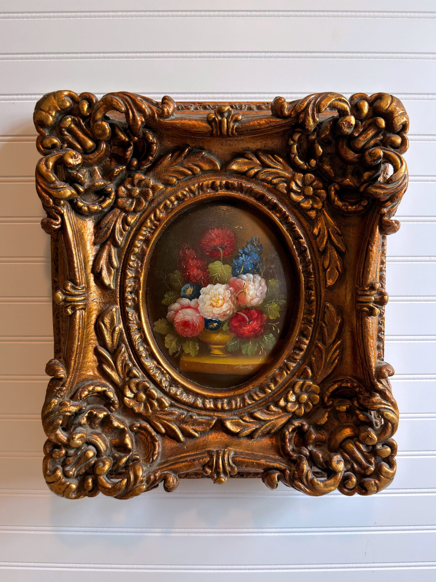 Floral Convex Oil Painting