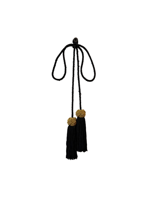Double Black & Gold Tassel