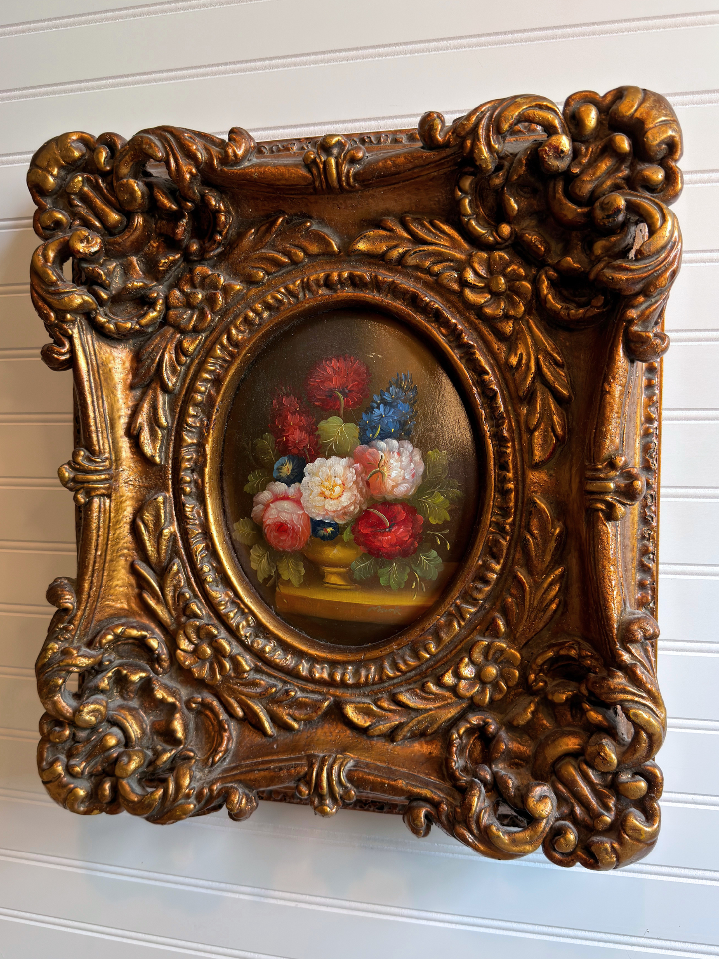 Floral Convex Oil Painting