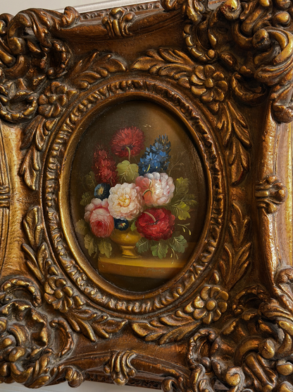 Floral Convex Oil Painting