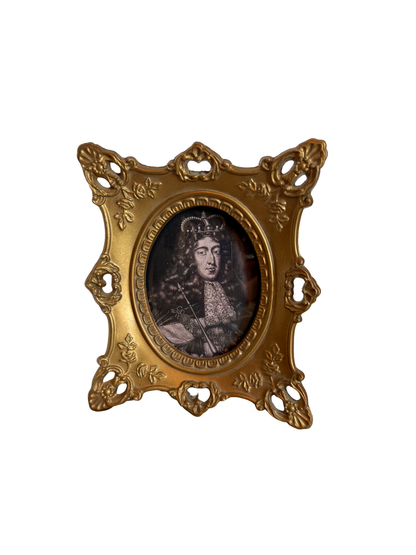 Framed Portrait of King William III Print
