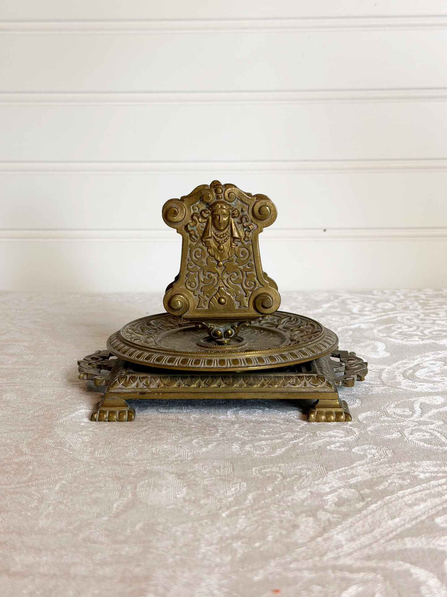 Ornate Figurative Matchbox Holder