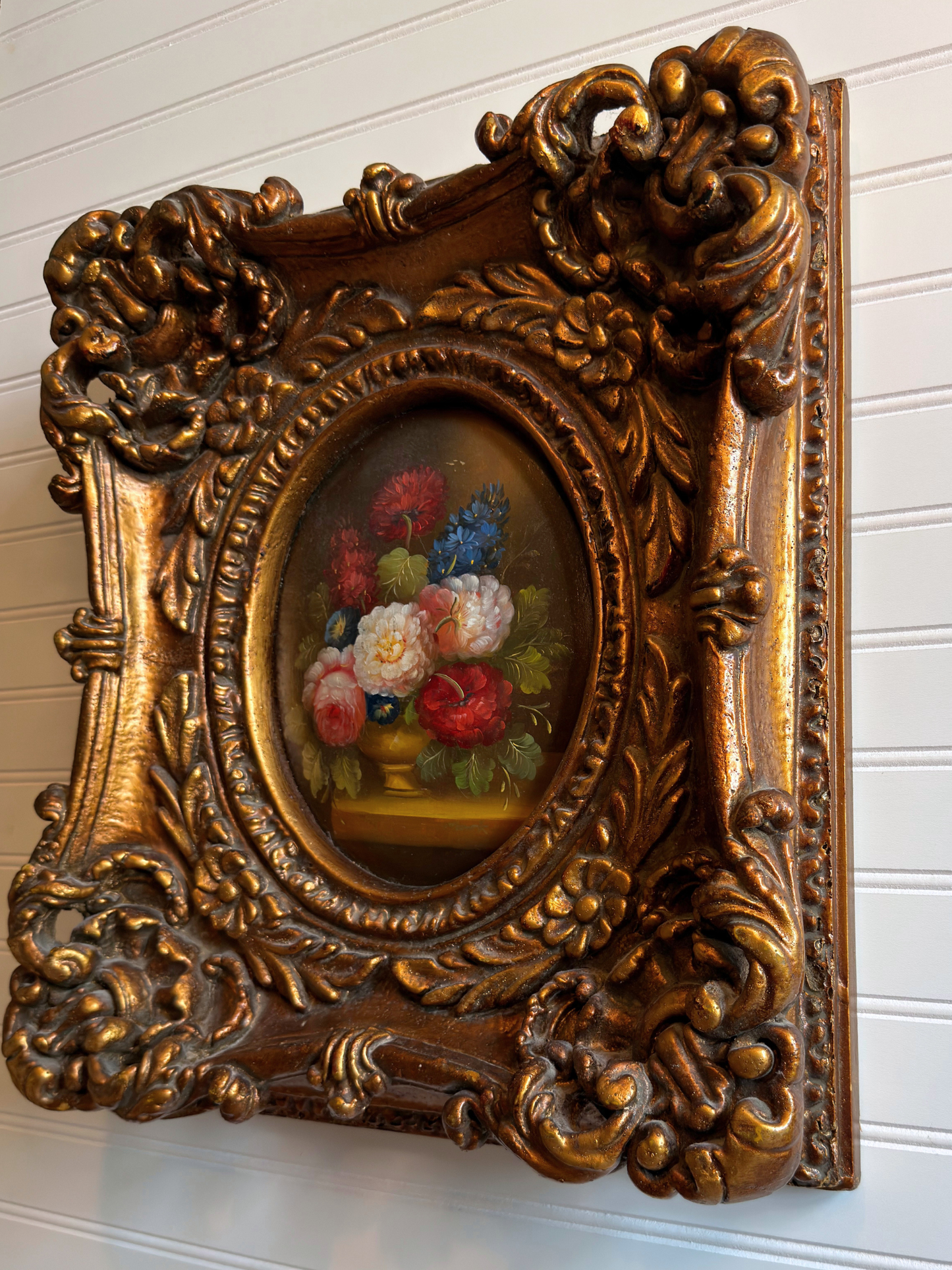 Floral Convex Oil Painting
