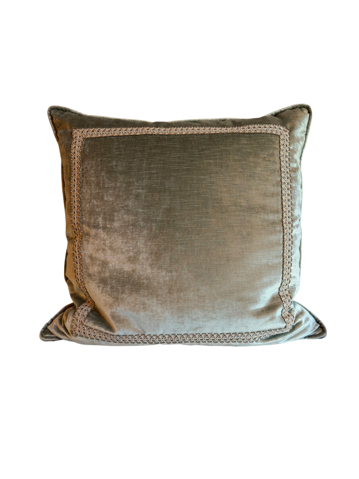 Pair of Velvet Light Dusty Blue-Green Pillow Covers