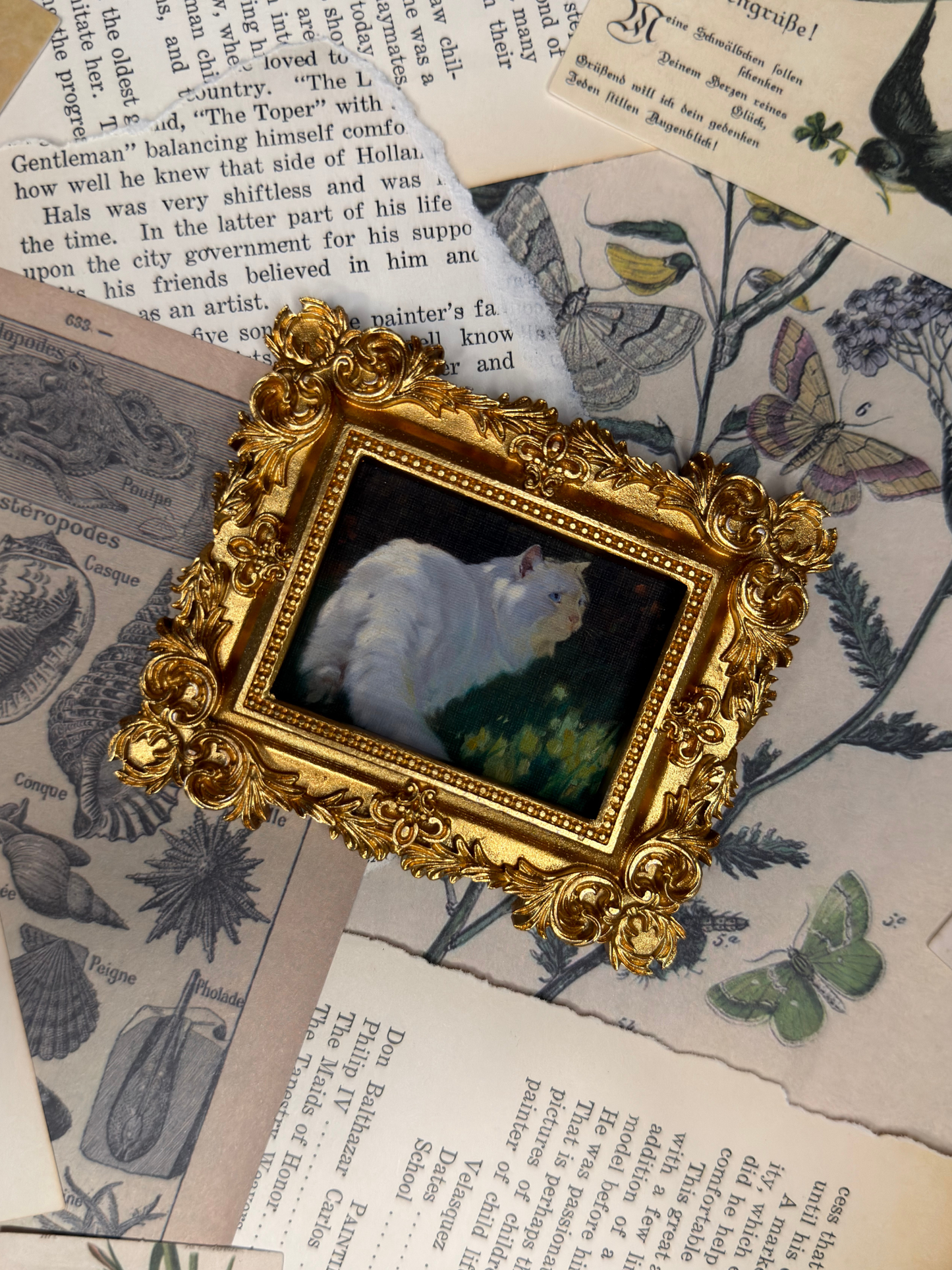 Small White Cat #2 Magnet