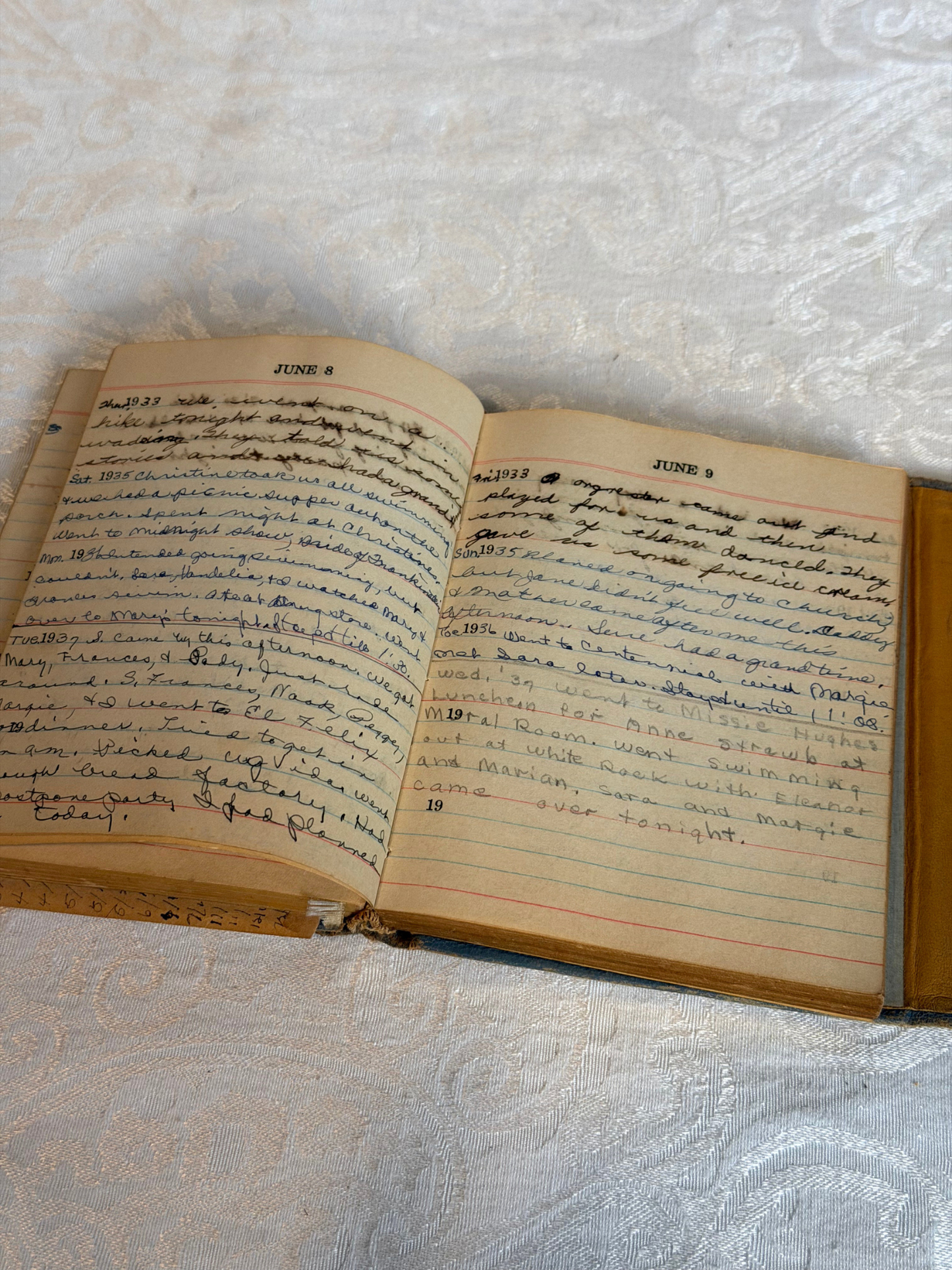 Pair of Late 1930's Diaries