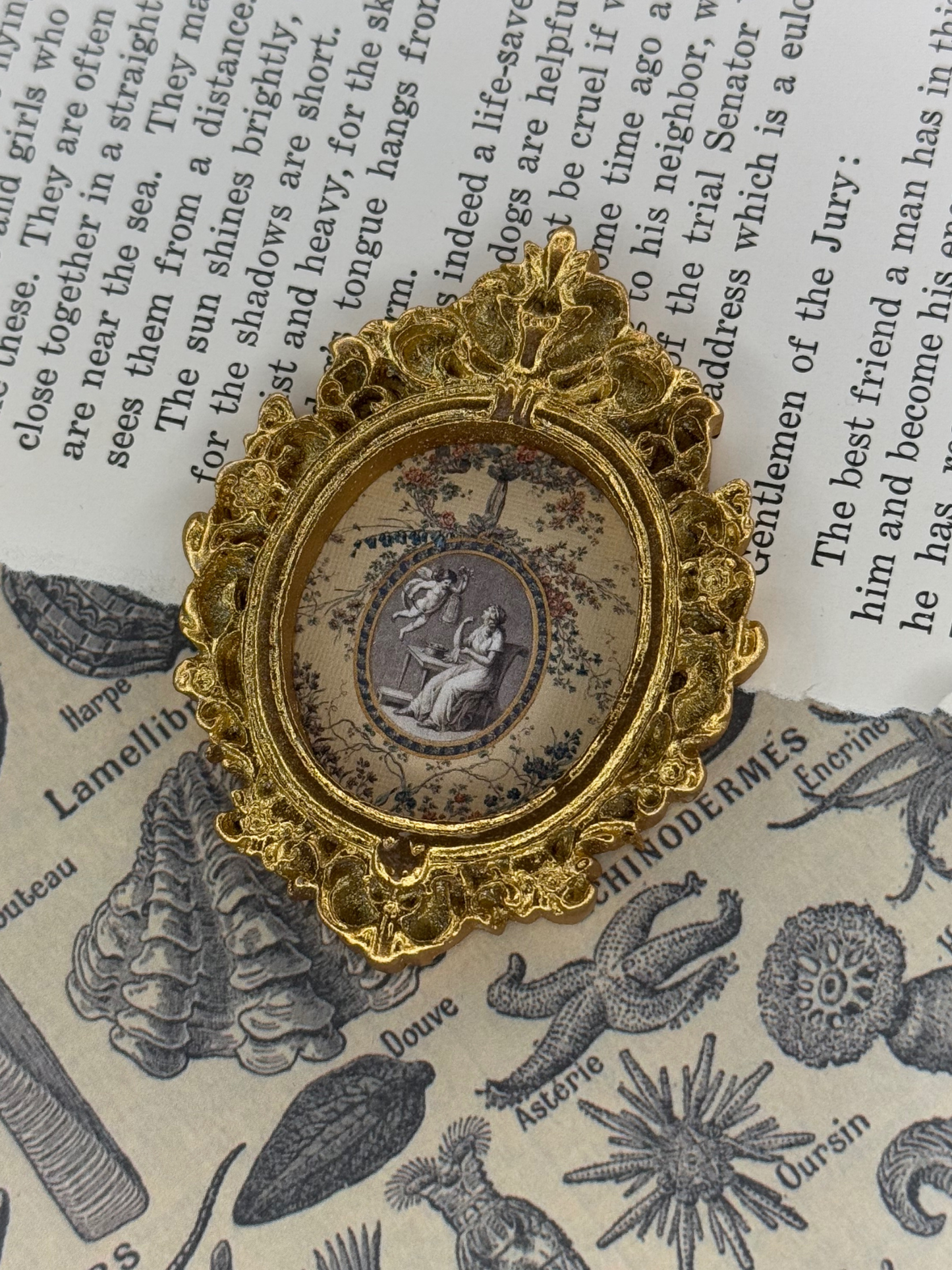 Mini Lady & Cherub Magnet