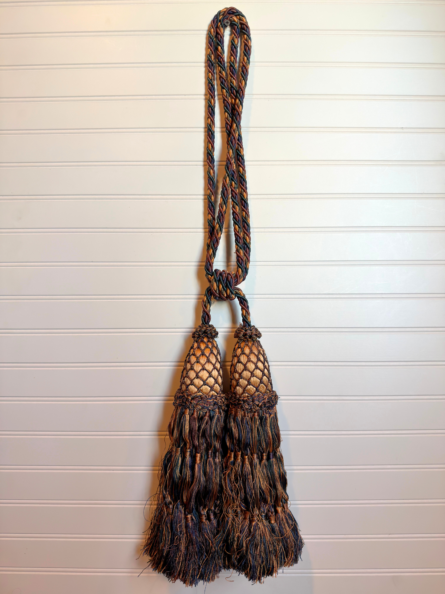 Single Blue & Curtain Tieback Tassel