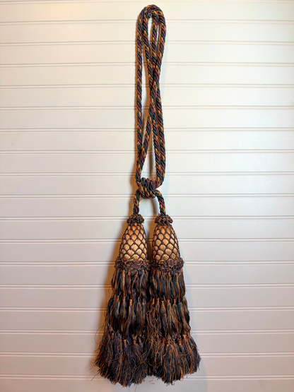 Single Blue & Curtain Tieback Tassel