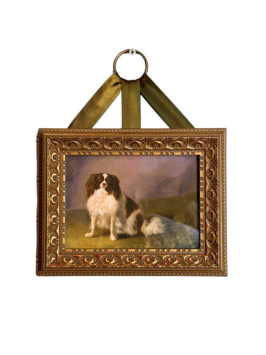 Framed King Charles Spaniel Giclee Print