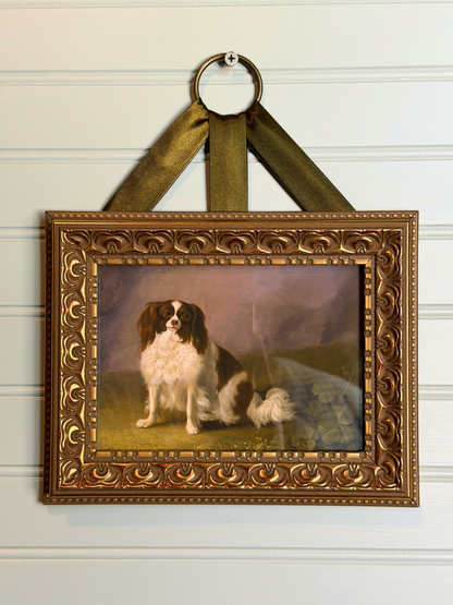 Framed King Charles Spaniel Giclee Print