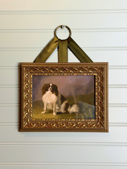 Framed King Charles Spaniel Giclee Print