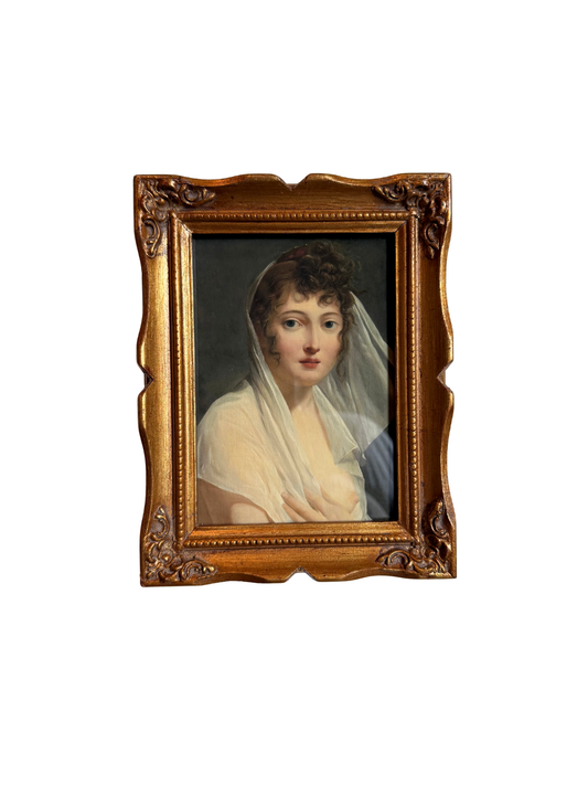 Portrait of a Veiled Lady Framed Giclee Print