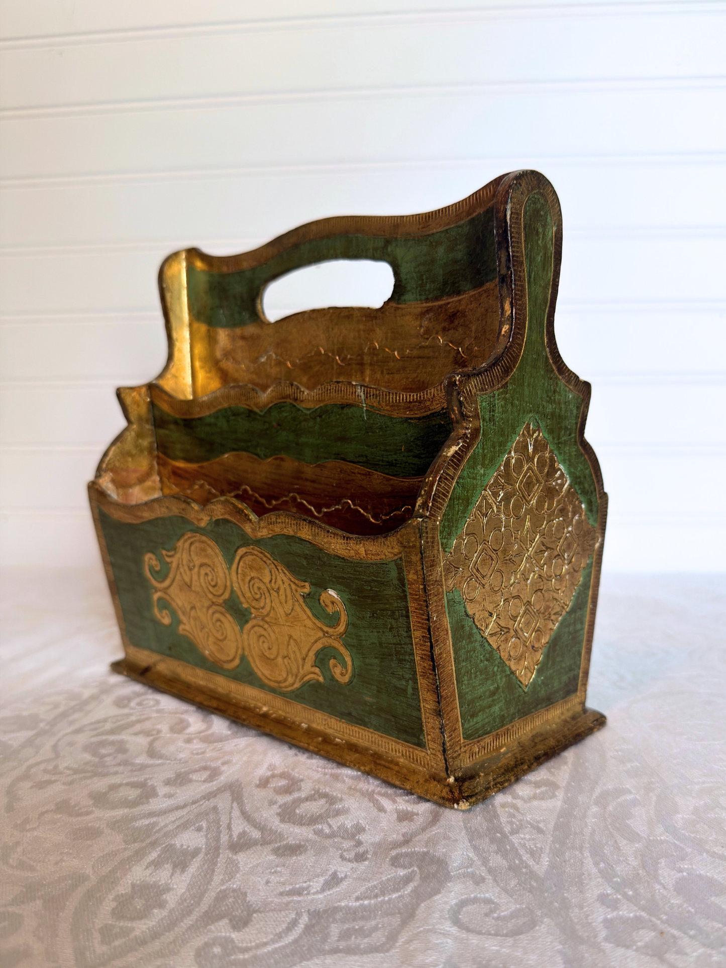 Italian Florentine Letter Holder