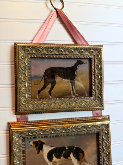 Double Framed Landscape with Dogs Giclee Prints